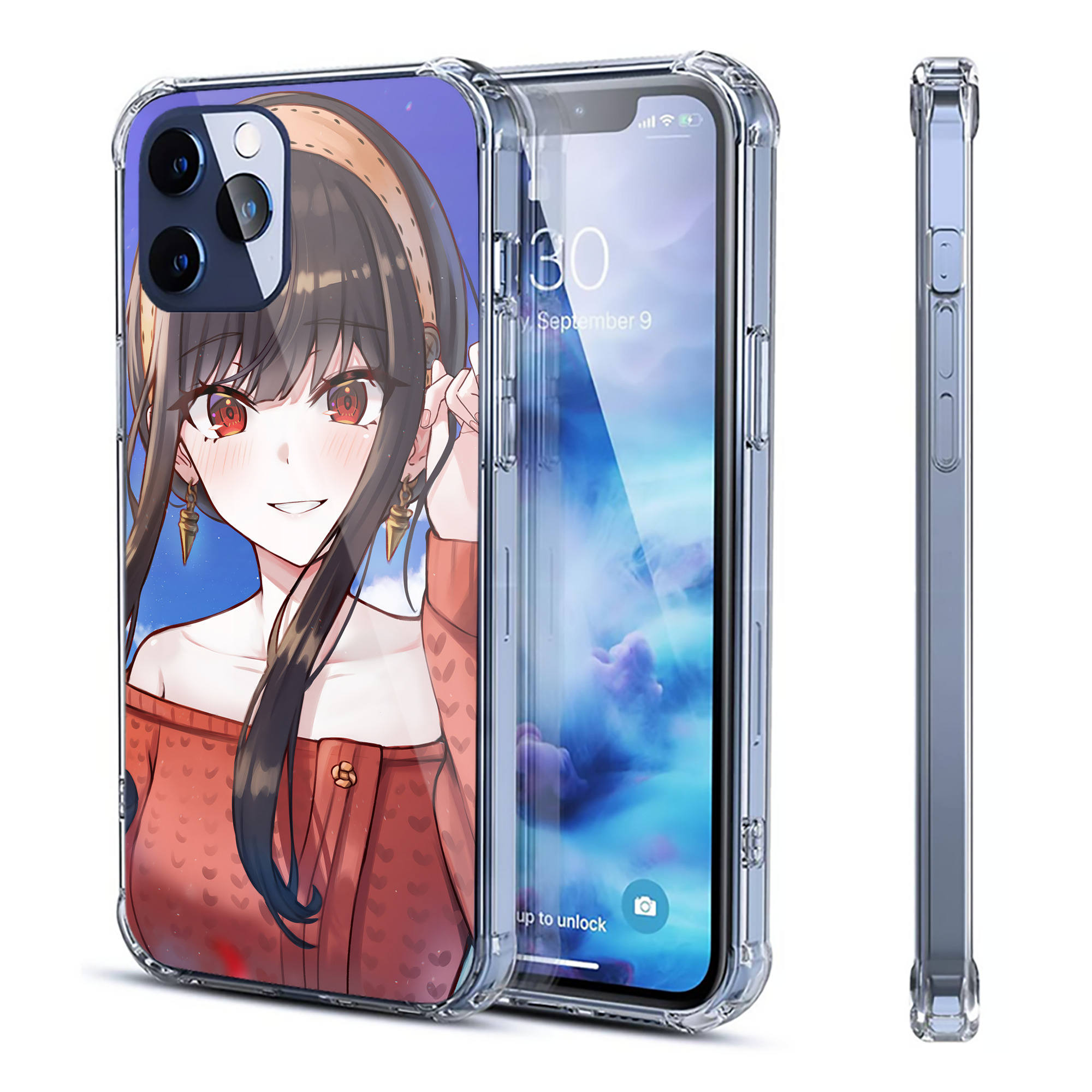 （画像用） SPY×FAMILY间谍家家酒 【iPhone 12シリーズ対応】透明スマホケース（クリアソフトケース）
